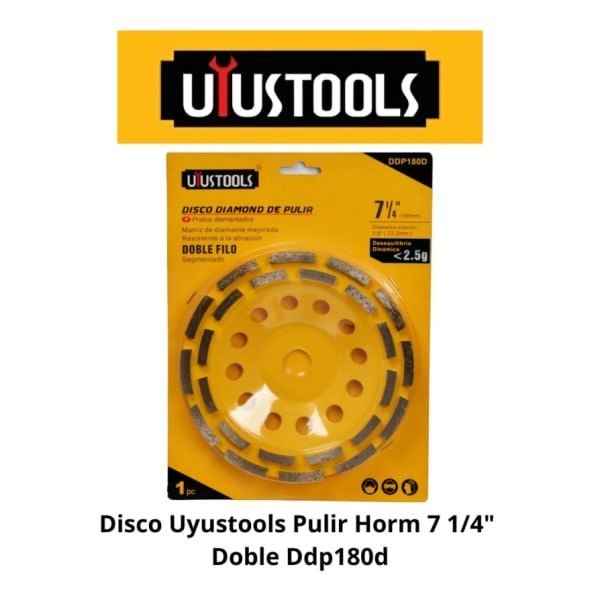 Disco Diamantado Pulir 180mm (7") Doble Filo