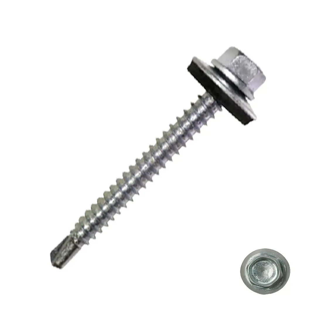 Tornillo Autoperforante Hex c/Broca 12x1½" Set 200un