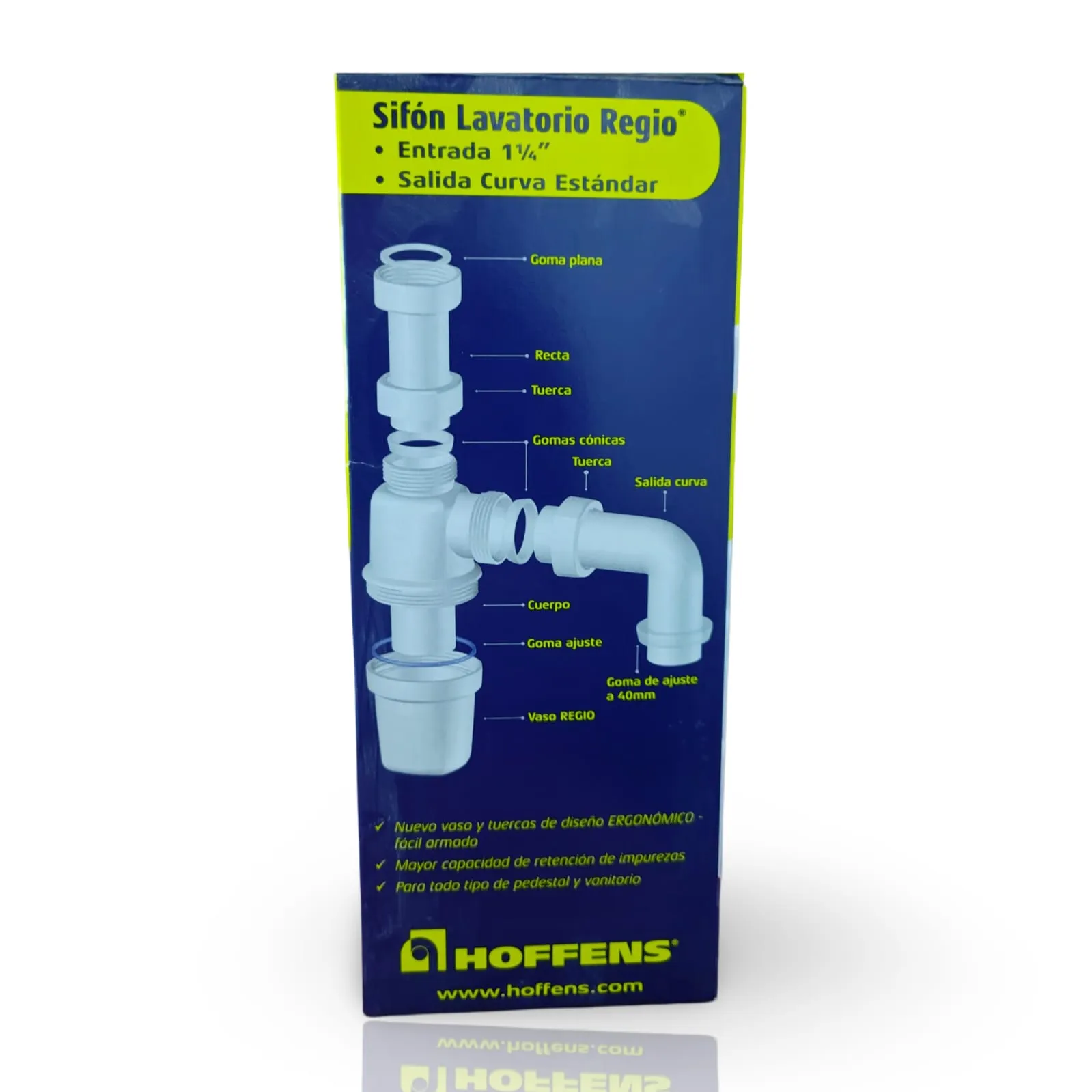 Sifon Lavatorio 32mm Curvo