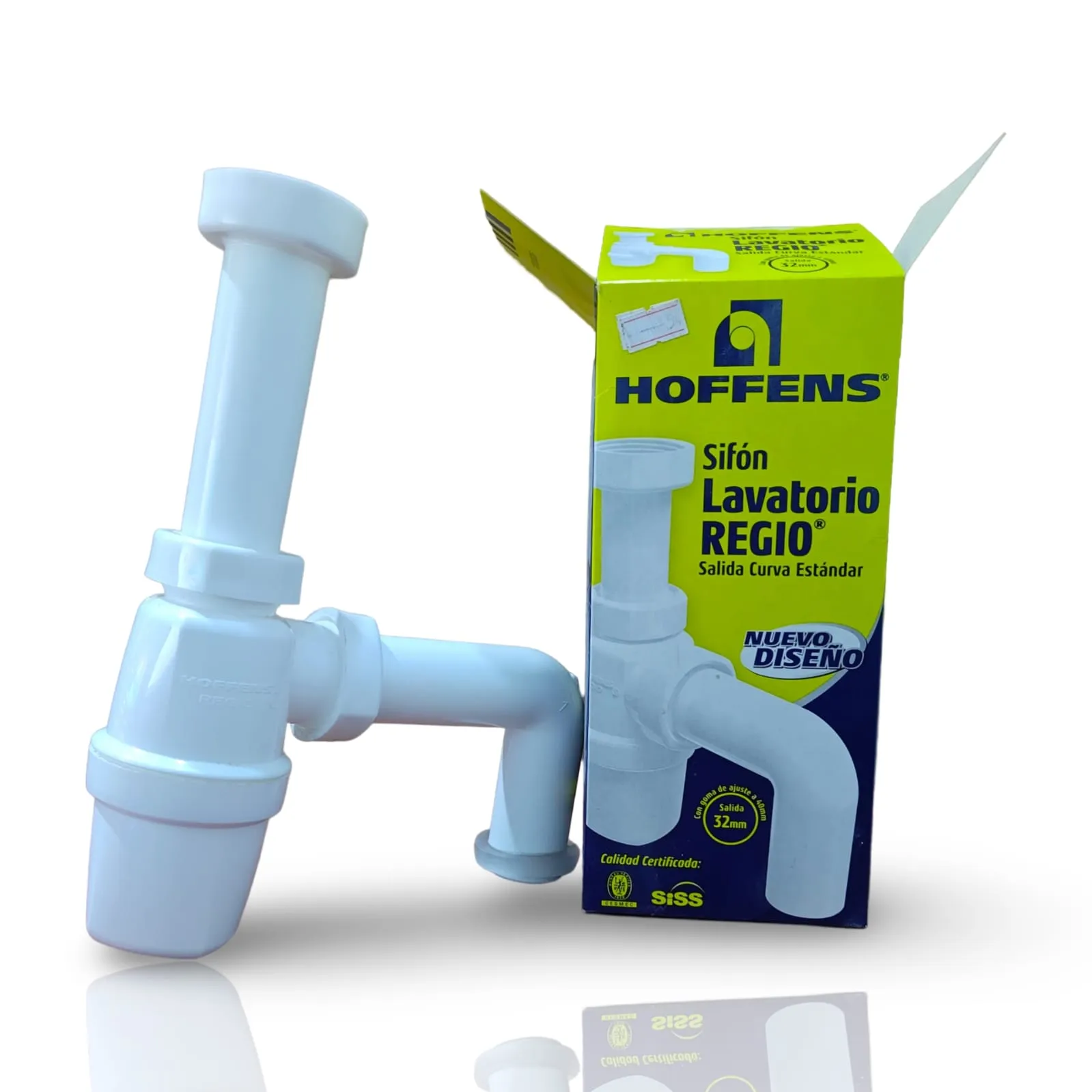 Sifon Lavatorio 32mm Curvo