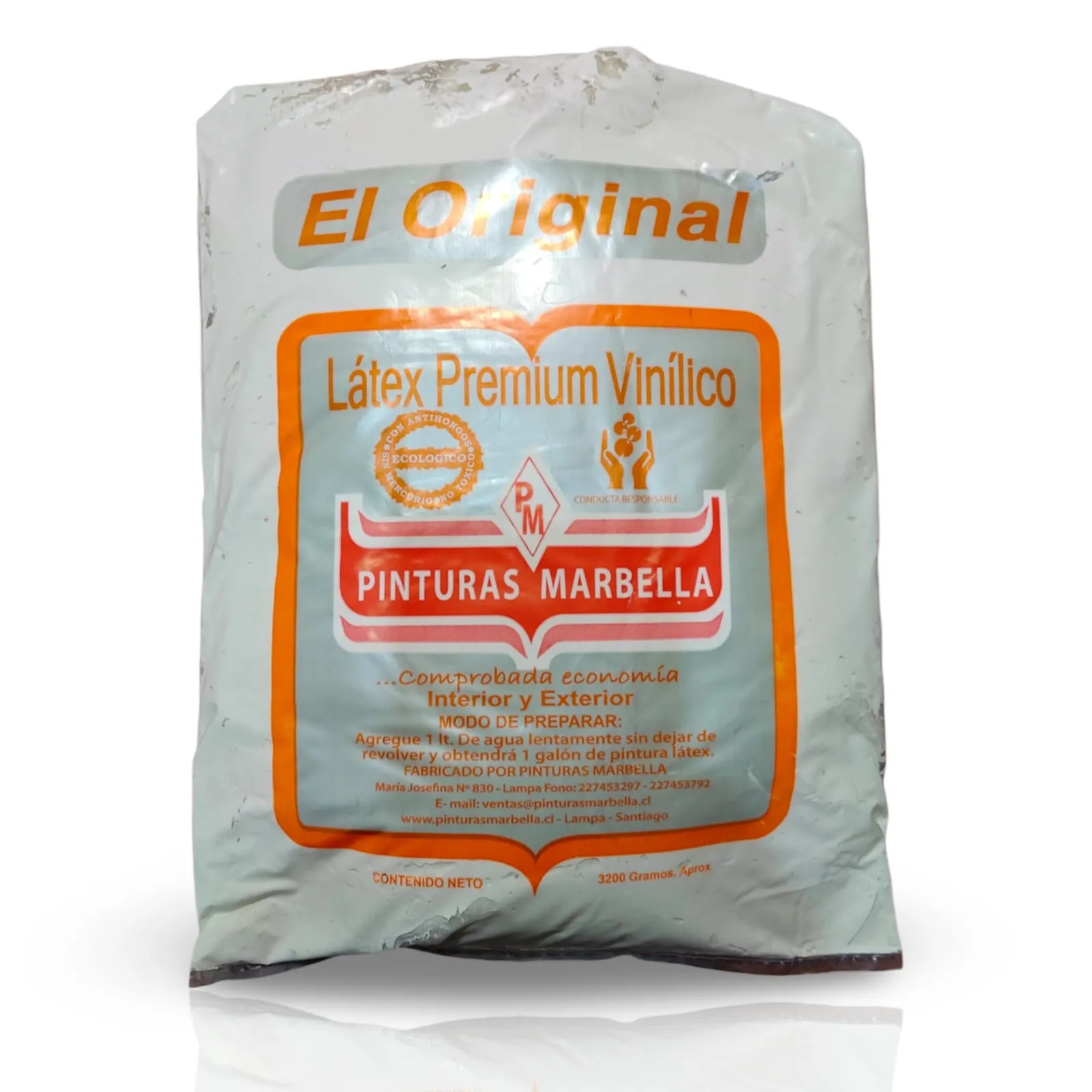 Pintura latex Blanco en bolsa