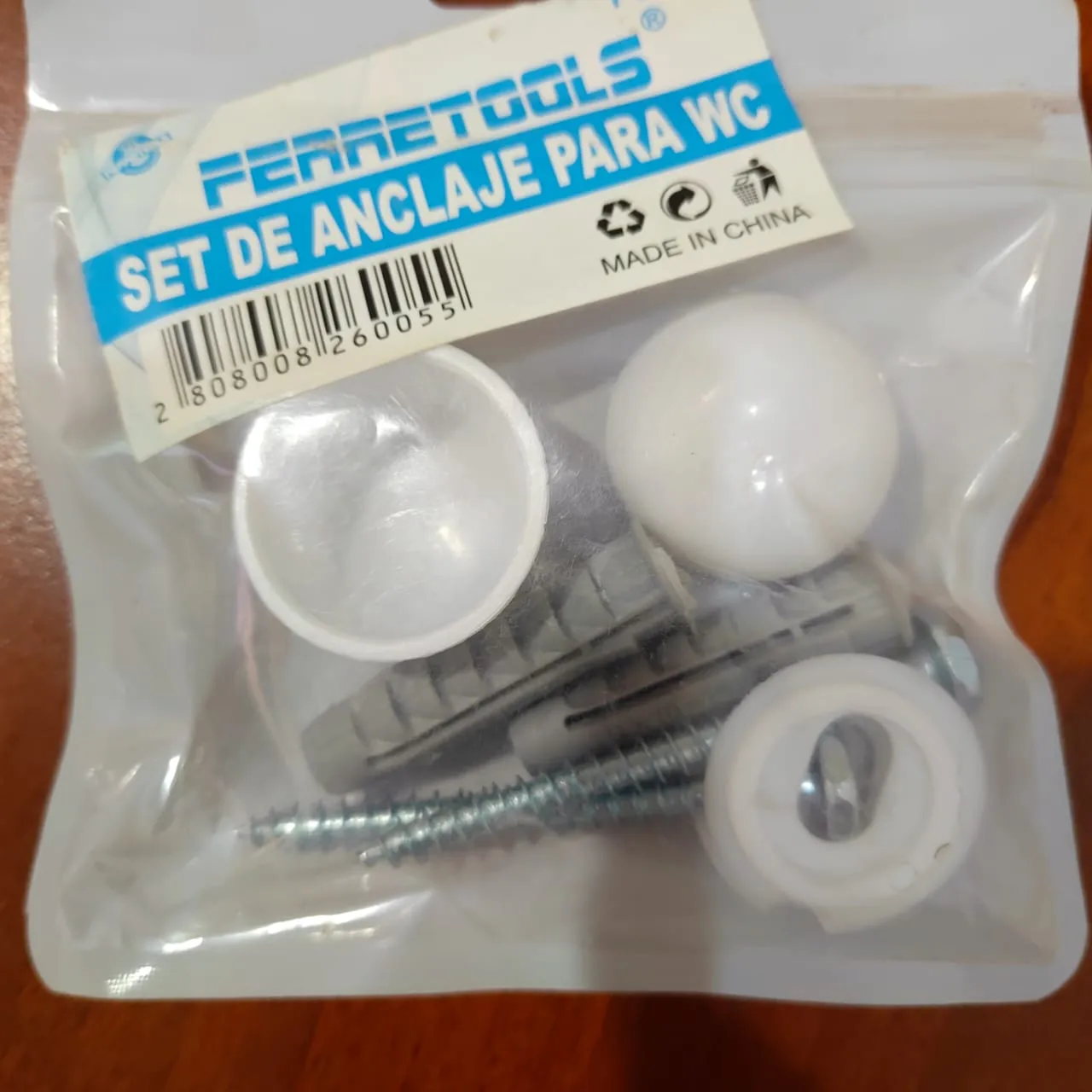 Set de anclaje para WC