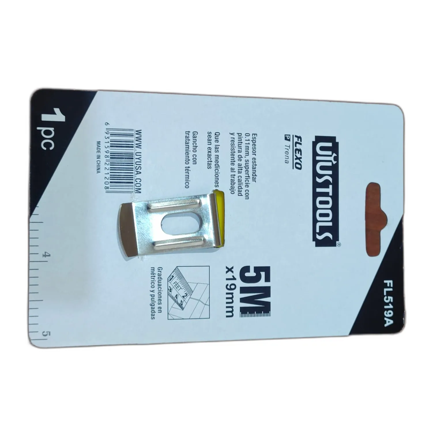 FLEXOMETRO 5MTS (GUINCHA TRADICIONAL)